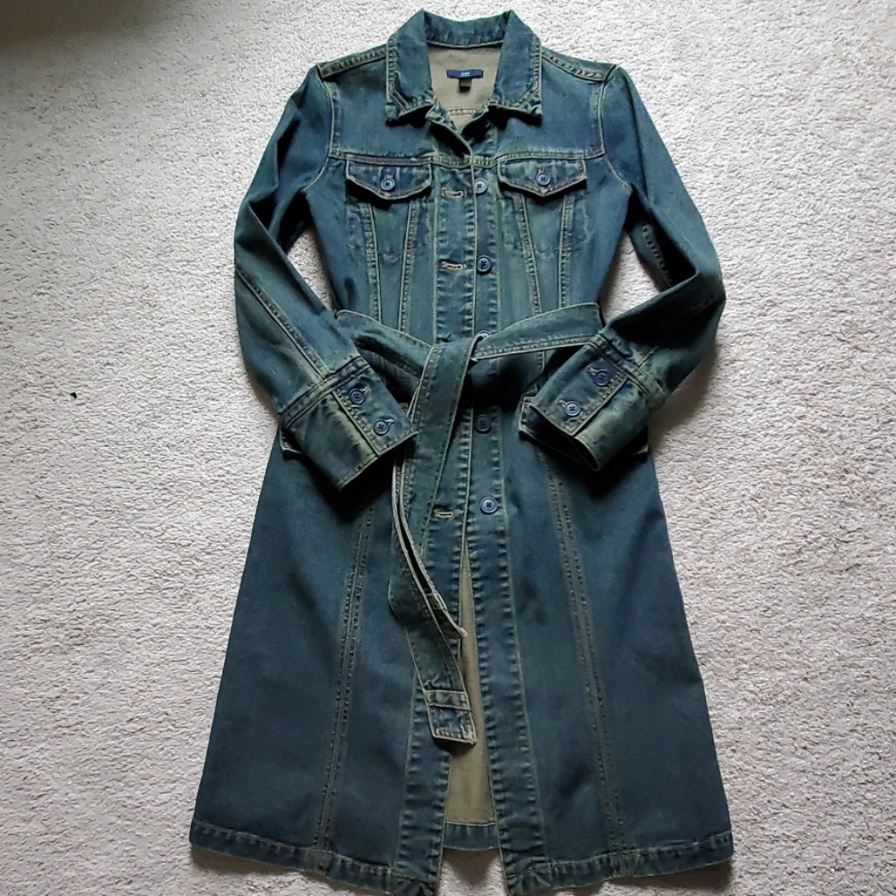 Vintage GAP denim trench coat